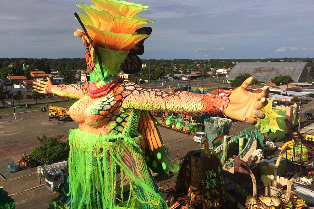 Colorido Do Festival De Parintins J Est Mostra Na Pra A Dos Bois