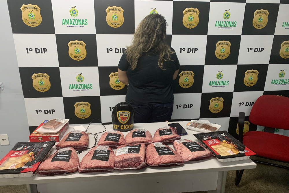 Mulher é presa após furtar carnes de churrasco do Pátio Gourmet