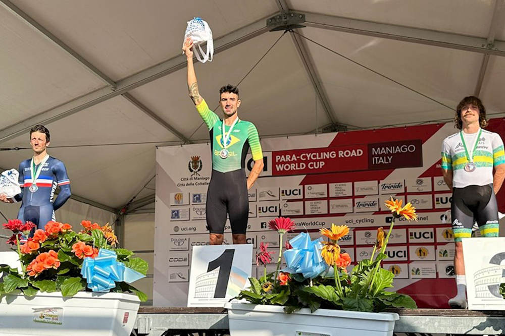 Ciclismo paralímpico Lauro Chaman é ouro em etapa da Copa do Mundo