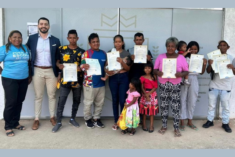 Em Iranduba família de nove pessoas consegue Certidão de Nascimento