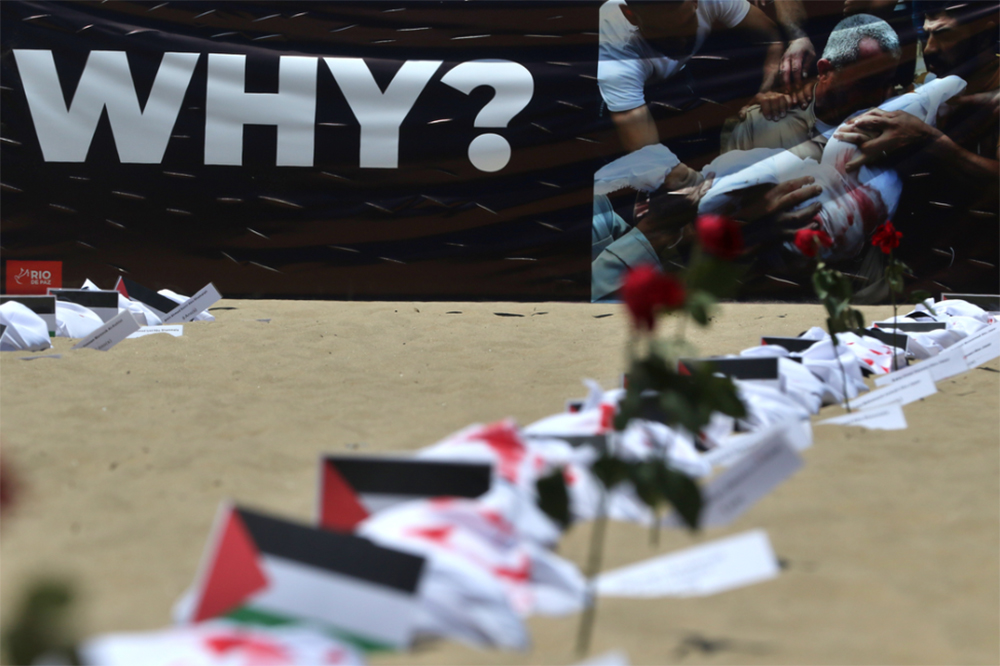 Ong Rio De Paz Protesta Contra A Morte De Crian As Palestinas Em Gaza