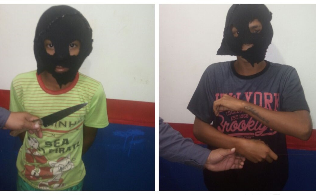 Adolescentes apreendidos ap&oacute;s cometerem assaltos