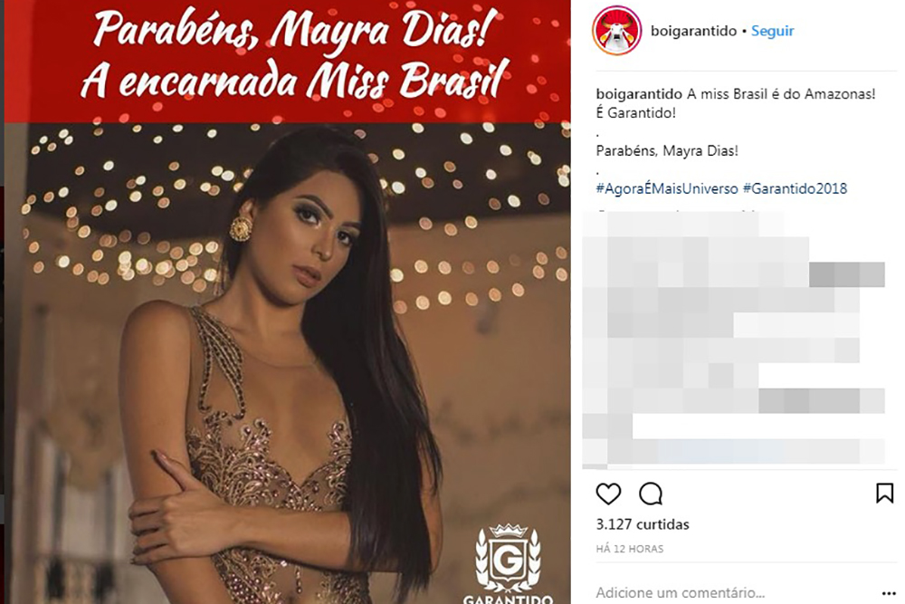 Miss Brasil foi rejeitada três vezes no Garantido Miss Brasil foi rejeitada três vezes no Garantido