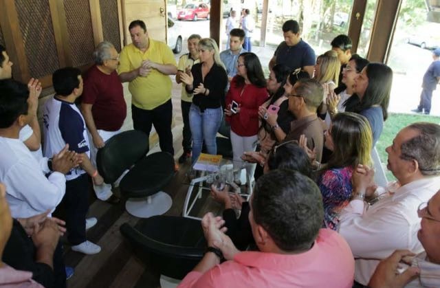 Amazonino anuncia apoio a Hissa para o Senado Amazonino anuncia apoio a Hissa para o Senado