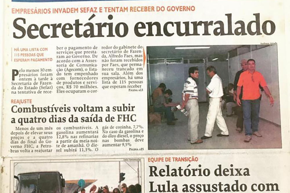 Veja a correria dos empres&aacute;rios na sa&iacute;da de Amazonino