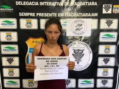 Suspeita de matar feirante com facada no peito é presa no Dom Pedro Suspeita de matar feirante com facada no peito é presa no Dom Pedro