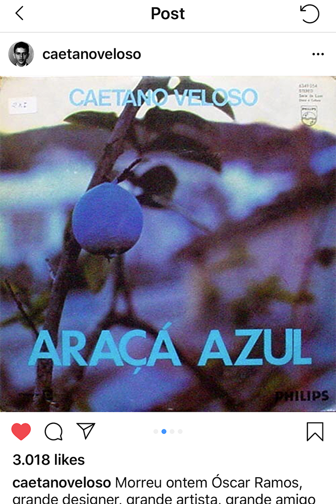 Caetano Veloso homenageia Óscar Ramos Caetano Veloso homenageia Óscar Ramos