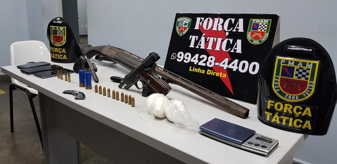 Detento do semiaberto é preso com armas no Japiim Detento do semiaberto é preso com armas no Japiim