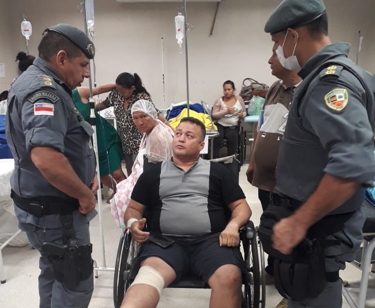 Subtenente da PM fica ferido ao ser baleado no Nova Esperança Subtenente da PM fica ferido ao ser baleado no Nova Esperança