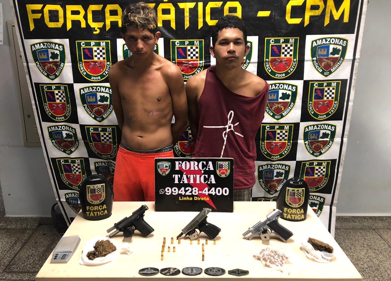 Dupla é Presa Com Pistolas E Droga Enterrada Em Terreno No São Geraldo