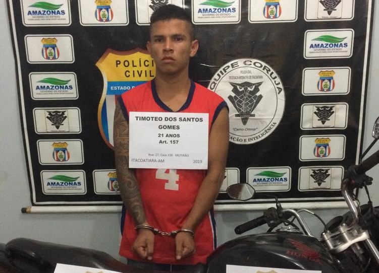 Envolvido em roubos a postos de combustível é preso em Itacoatiara Envolvido em roubos a postos de combustível é preso em Itacoatiara