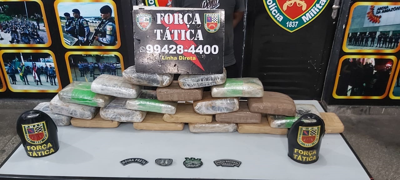 For&ccedil;a T&aacute;tica prende suspeito com 20 tabletes de skunk no porto