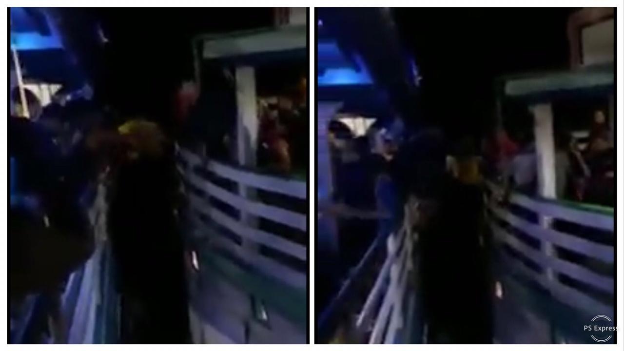 Barco bate em tronco e tem princípio de alagação no rio Madeira Barco bate em tronco e tem princípio de alagação no rio Madeira