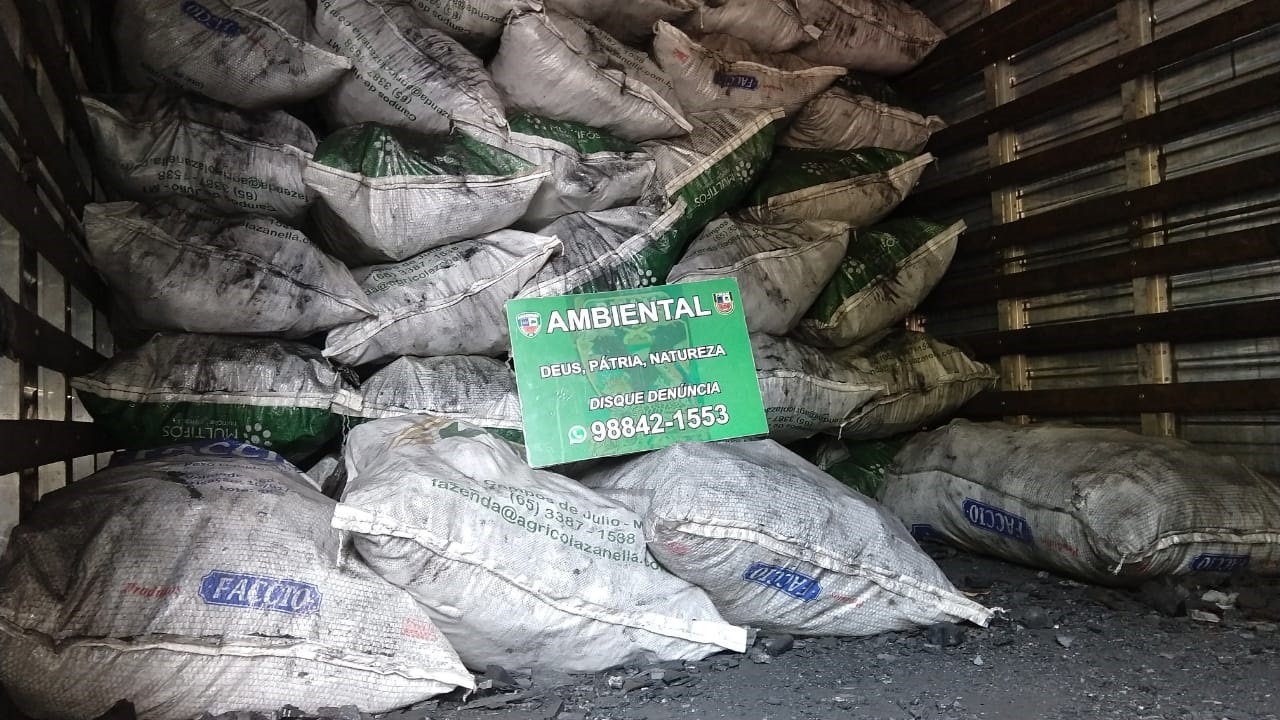 2 toneladas de carvão ilegal são apreendidos no Alvorada 2 toneladas de carvão ilegal são apreendidos no Alvorada