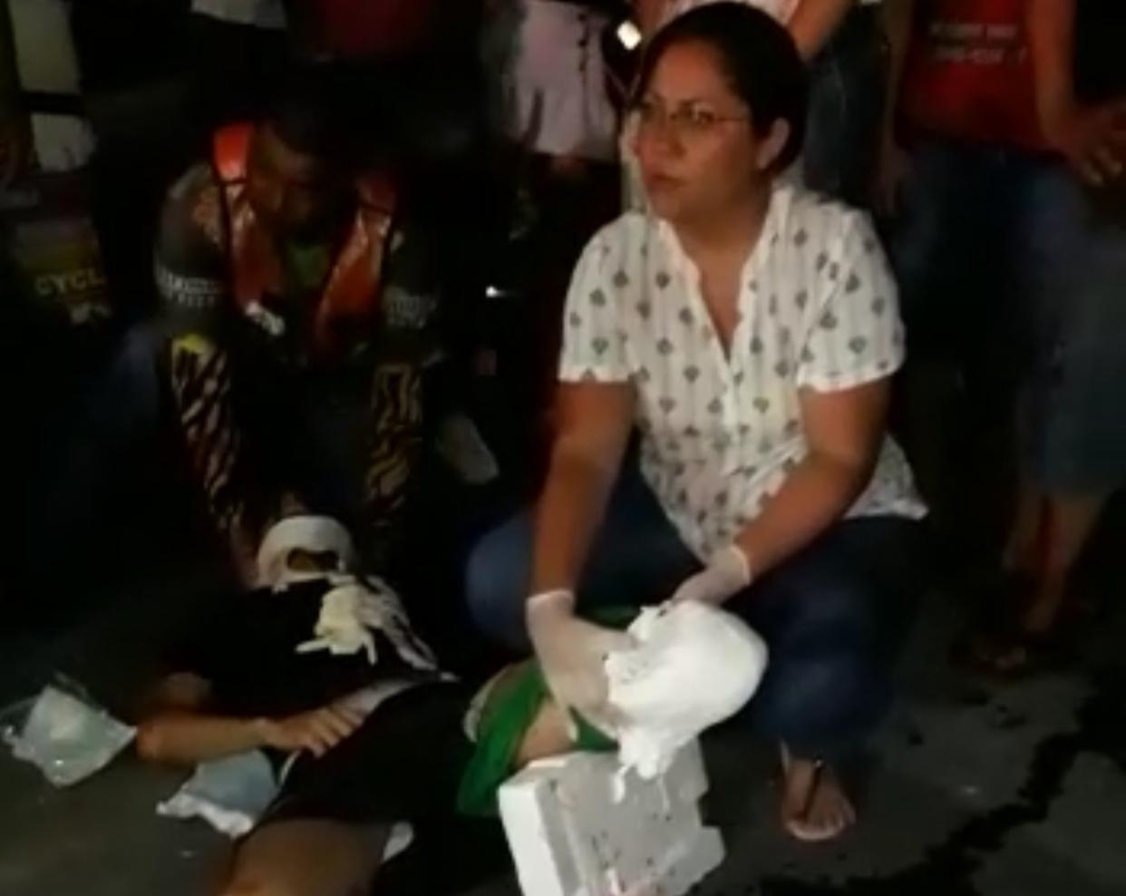 Homem tem perna decepada em colis&atilde;o entre motos e caminh&atilde;o no Nova Vit&oacute;ria