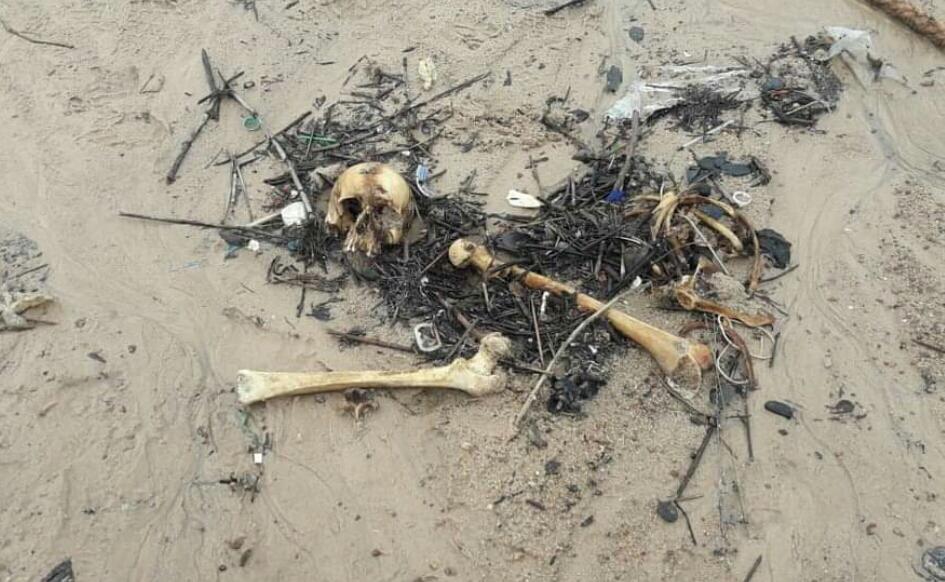 Ossada humana &eacute; encontrada em estaleiro perto da ponte Rio Negro