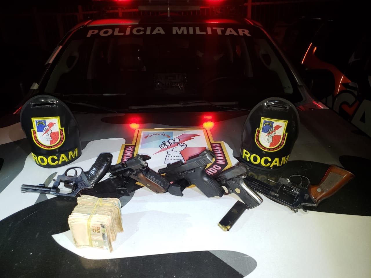 FESTA PRIV&Ecirc; Presos pela PM estavam com ecstasy, 6 armas e R$ 13 mil em esp&eacute;cie