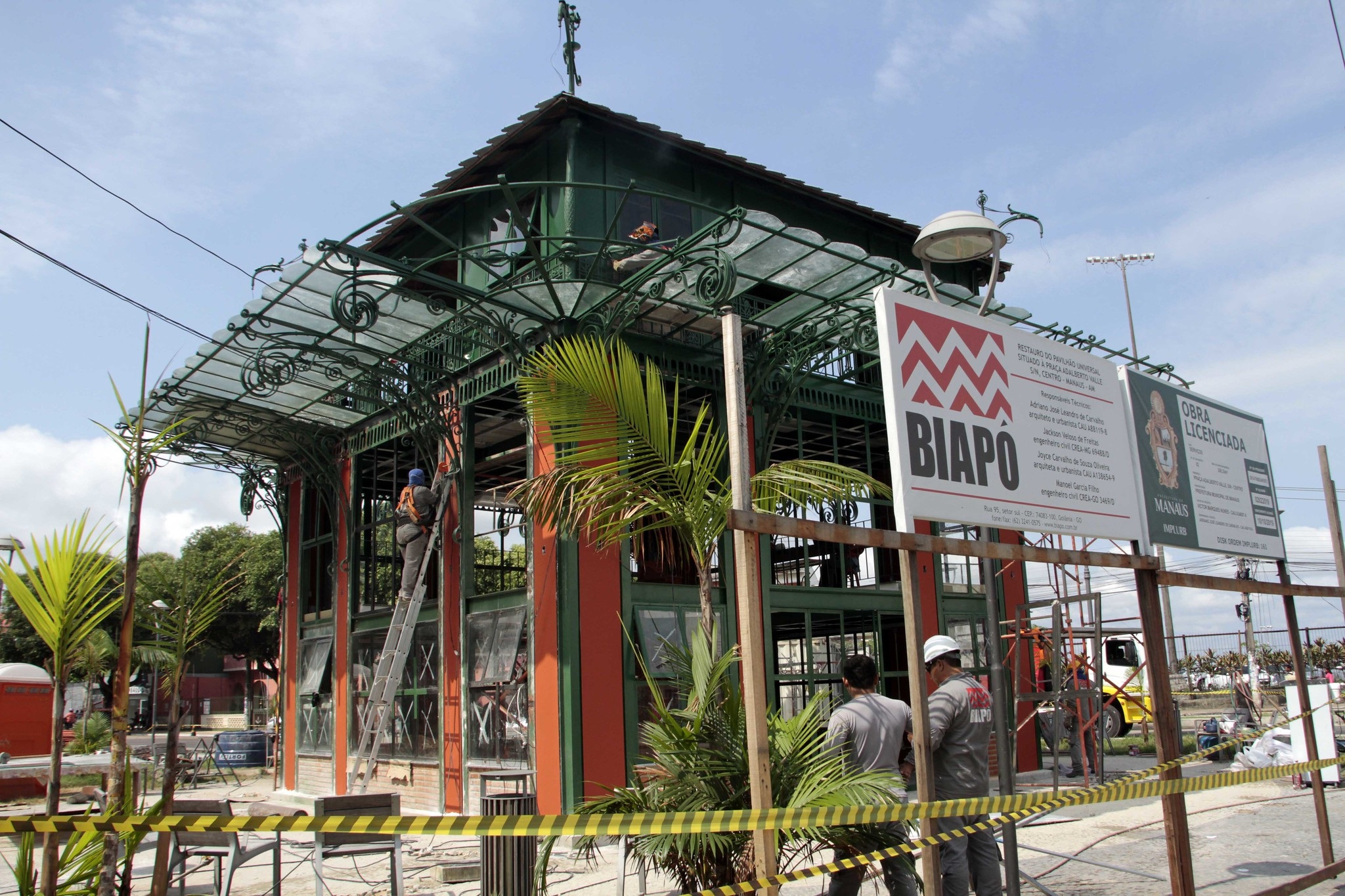 Símbolo da Belle Époque, Pavilhão Universal será entregue no aniversário da capital Símbolo da Belle Époque, Pavilhão Universal será entregue no aniversário da capital
