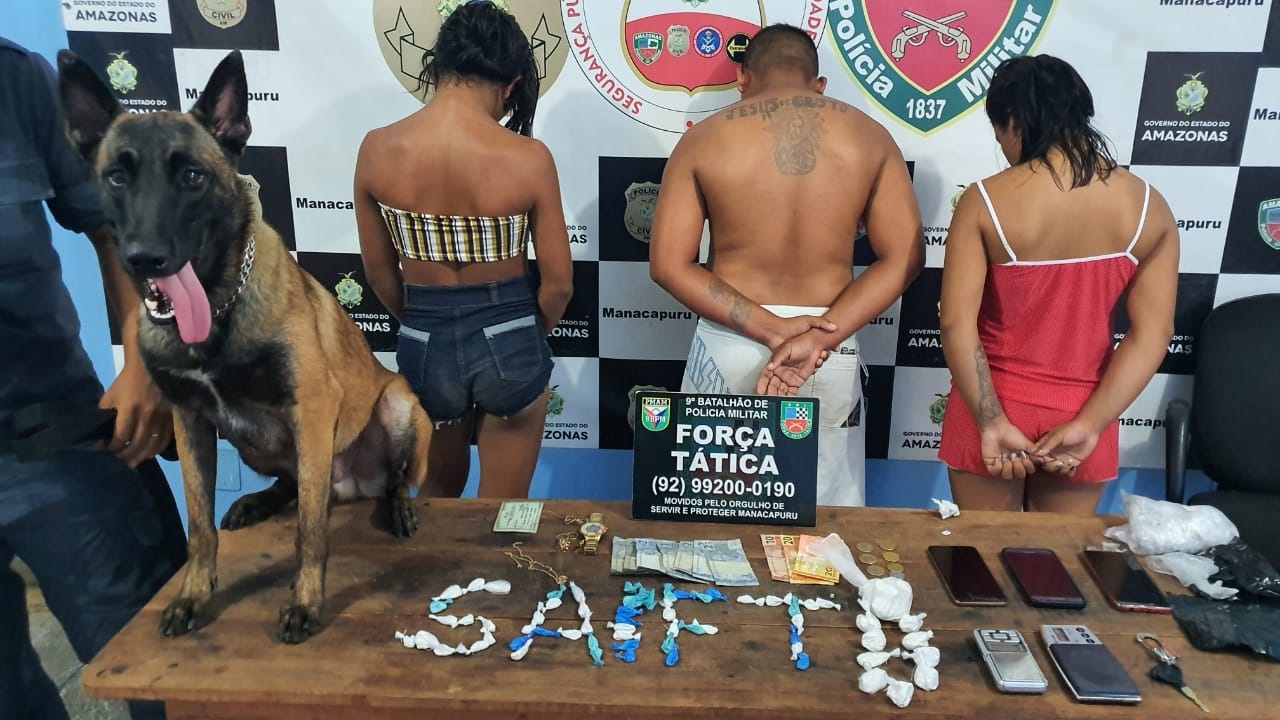 Cão Thor ajuda a 'caçar' traficantes presos em Manacapuru Cão Thor ajuda a 'caçar' traficantes presos em Manacapuru