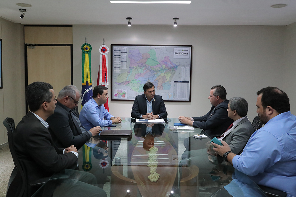 Governador Wilson Lima discute febre aftosa Governador Wilson Lima discute febre aftosa