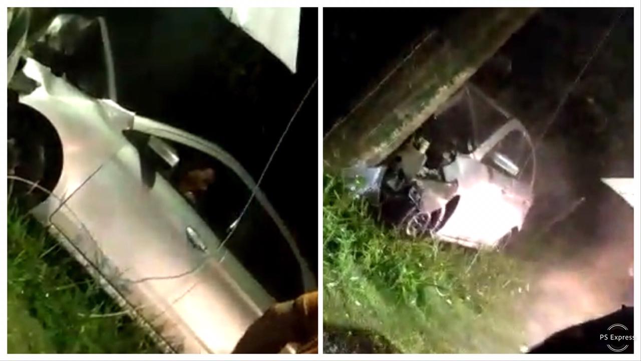 Carro perde controle, bate em poste e três ficam feridos na Torquato Tapajós. Veja vídeo Carro perde controle, bate em poste e três ficam feridos na Torquato Tapajós. Veja vídeo