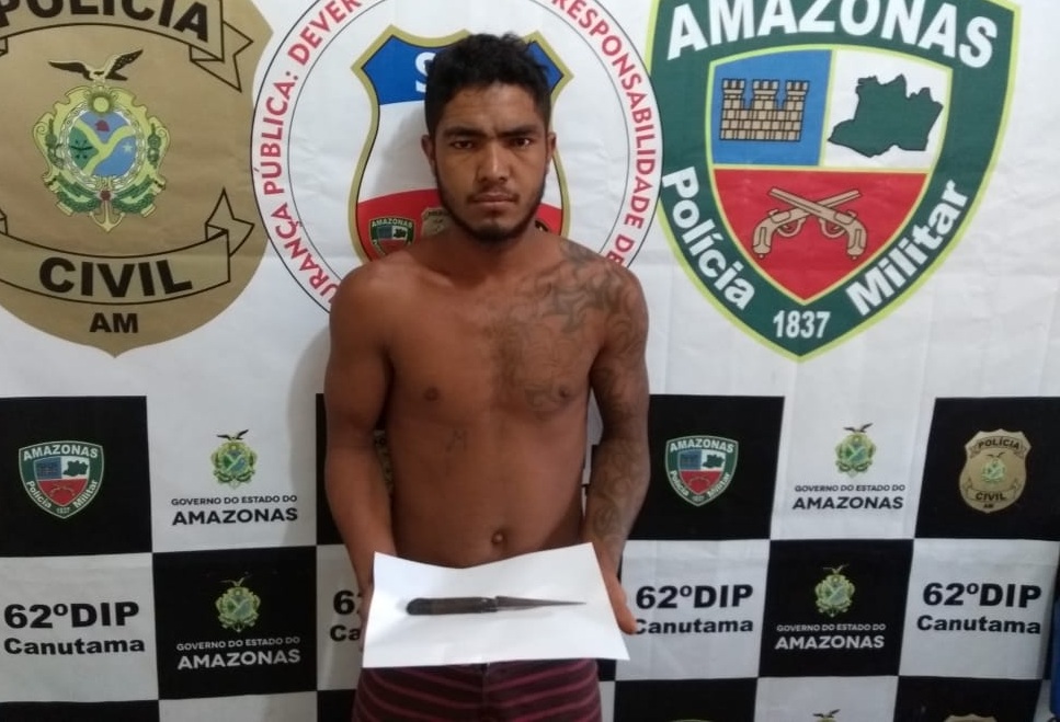 Suspeito de tentativa de homicídio é preso Canutama; vítima está grave no hospital Suspeito de tentativa de homicídio é preso Canutama; vítima está grave no hospital