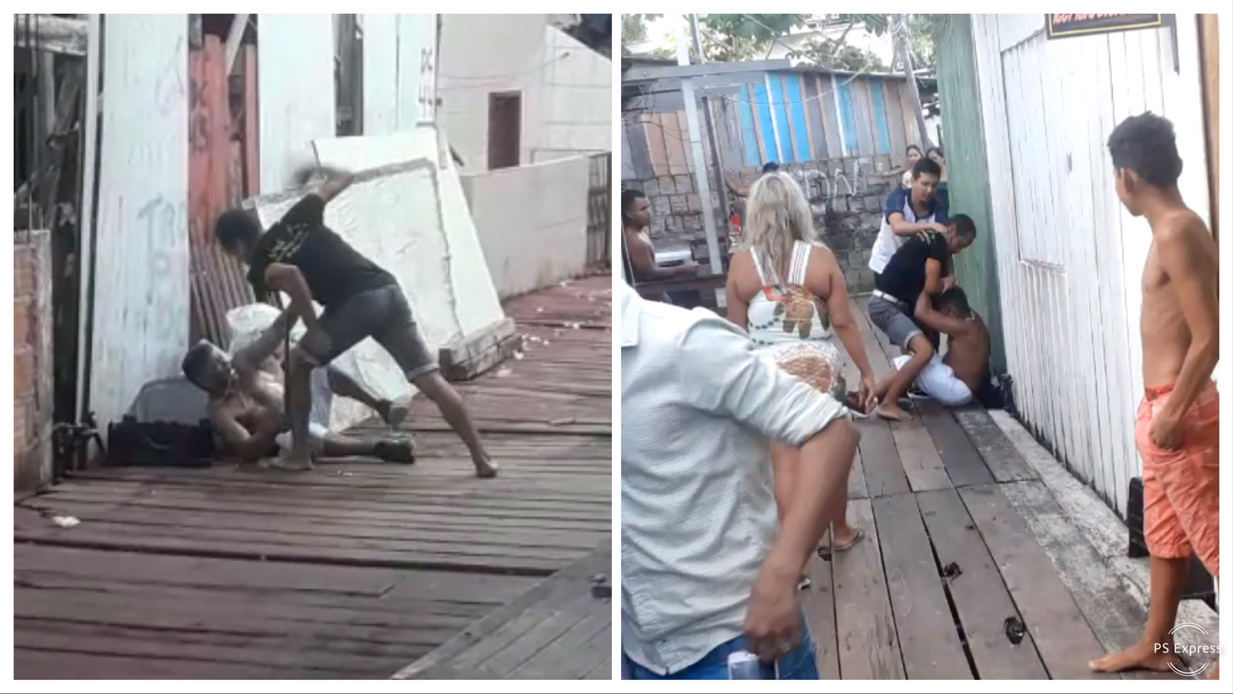Vídeos mostram briga entre homens na comunidade do Céu Vídeos mostram briga entre homens na comunidade do Céu