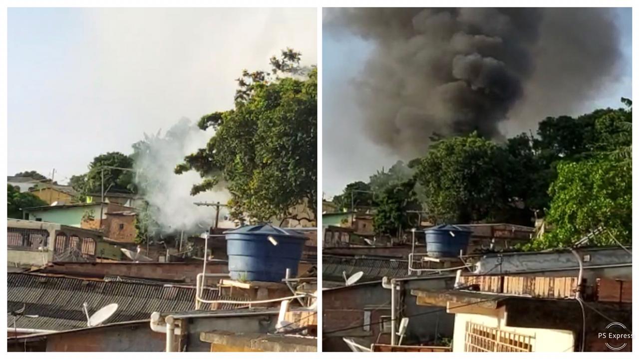 Imóvel tem perda total em incêndio no São José; em outro ponto, vizinhos arrombam casa e resgatam crianças Imóvel tem perda total em incêndio no São José; em outro ponto, vizinhos arrombam casa e resgatam crianças