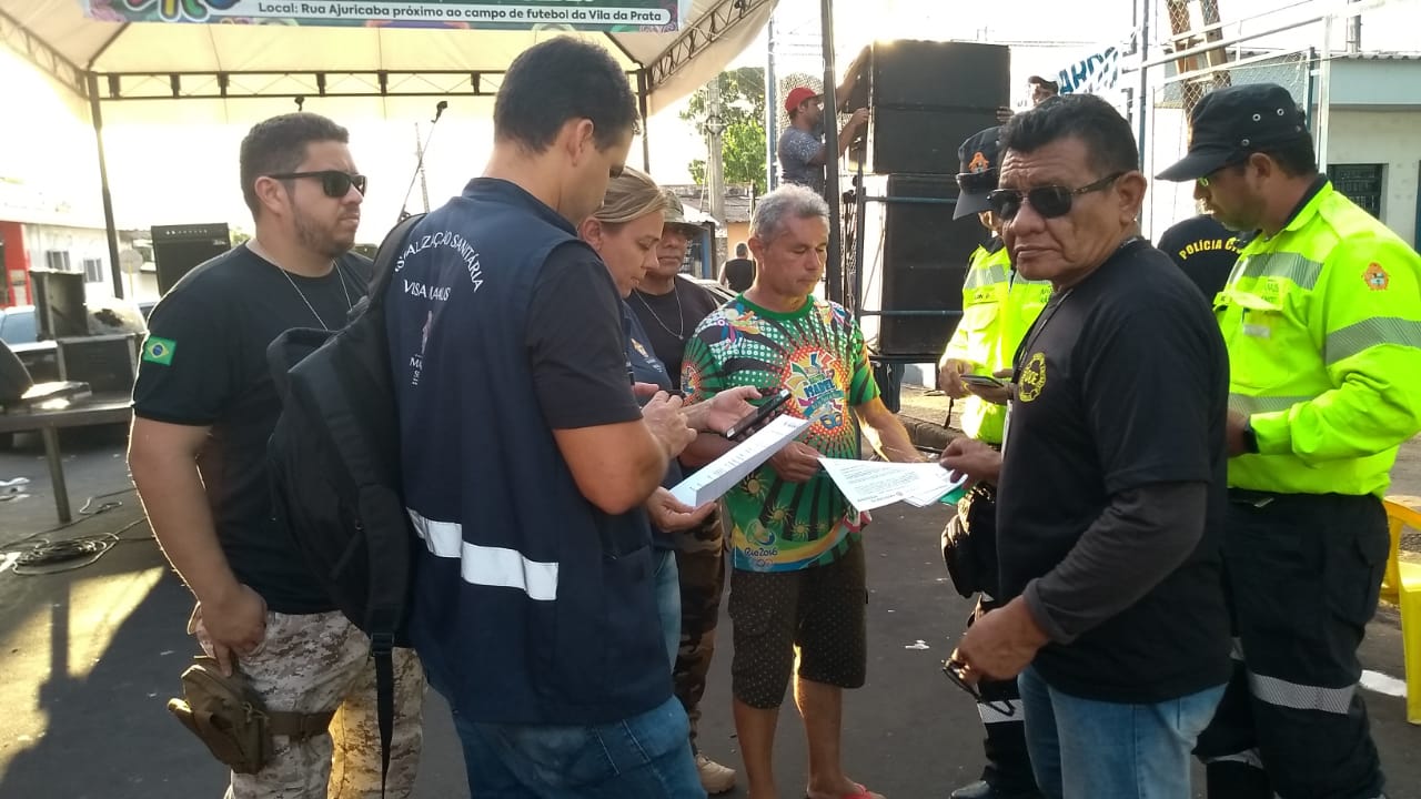 Bandas carnavalescas passaram por fiscalização integrada neste sábado Bandas carnavalescas passaram por fiscalização integrada neste sábado