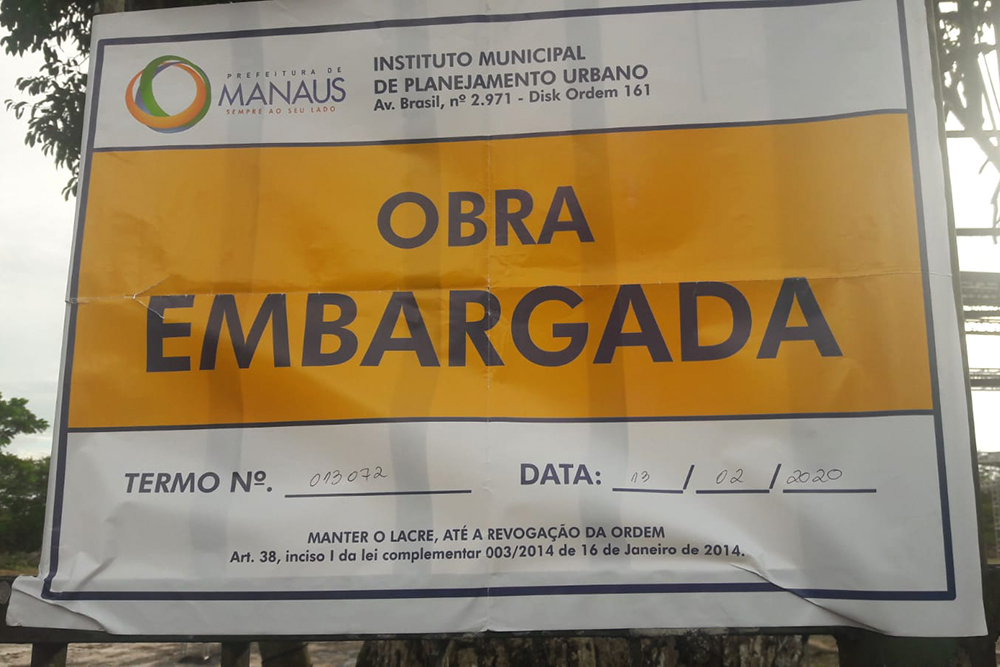 Balaio na Ponta Negra interditado Balaio na Ponta Negra interditado