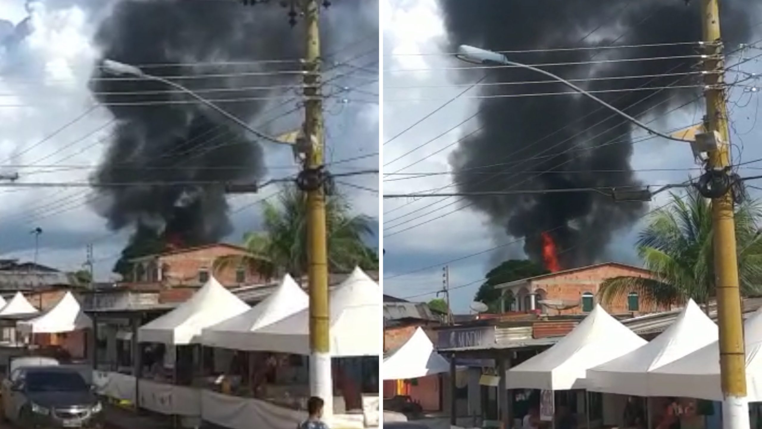 Incêndio destrói segundo andar de casa em Anori. Veja vídeos Incêndio destrói segundo andar de casa em Anori. Veja vídeos