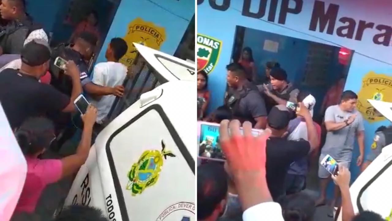 Catador de latinhas idoso é agredido em Maraã e população tenta linchar assaltantes; veja vídeo Catador de latinhas idoso é agredido em Maraã e população tenta linchar assaltantes; veja vídeo