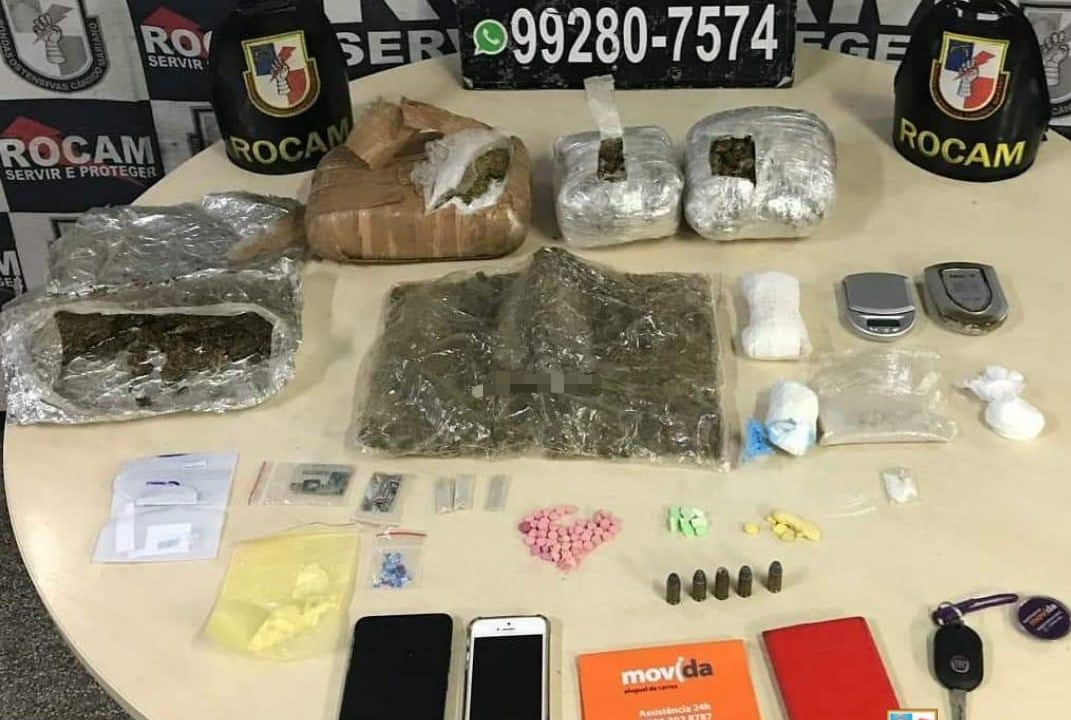 Rocam prende 4 homens com ecstasy, LSD e maconha no Planalto
