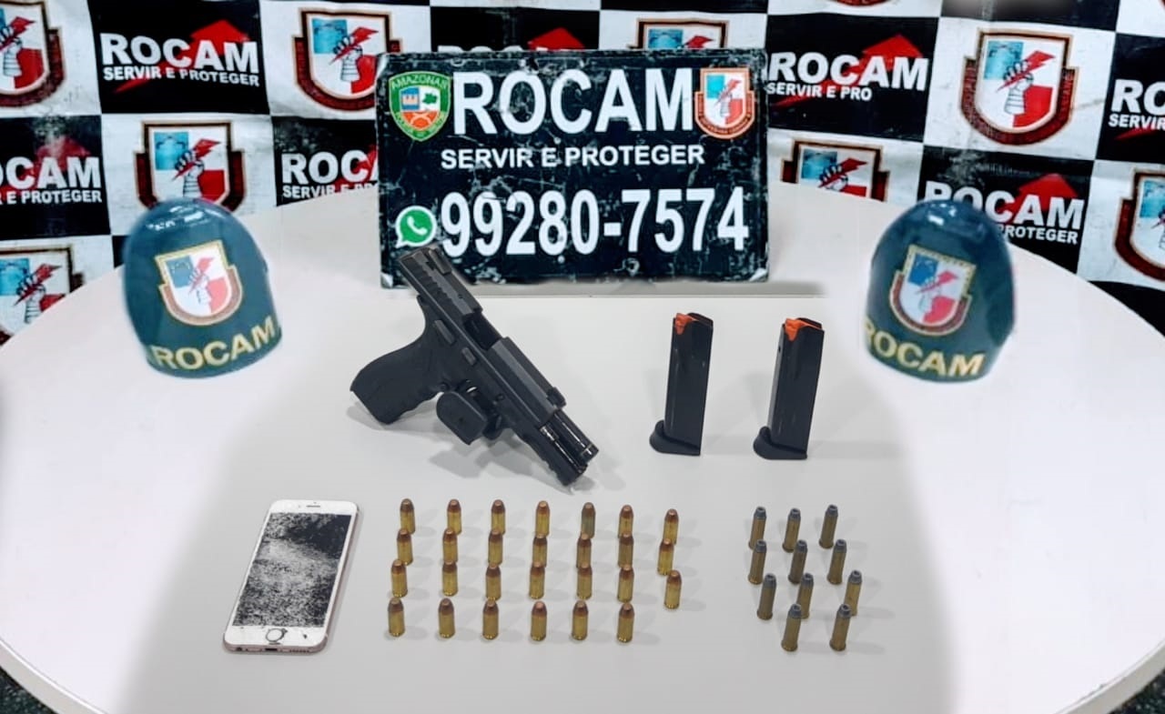 ARMADO Rocam prende foragido por homicídio e roubo no Monte das Oliveiras ARMADO Rocam prende foragido por homicídio e roubo no Monte das Oliveiras