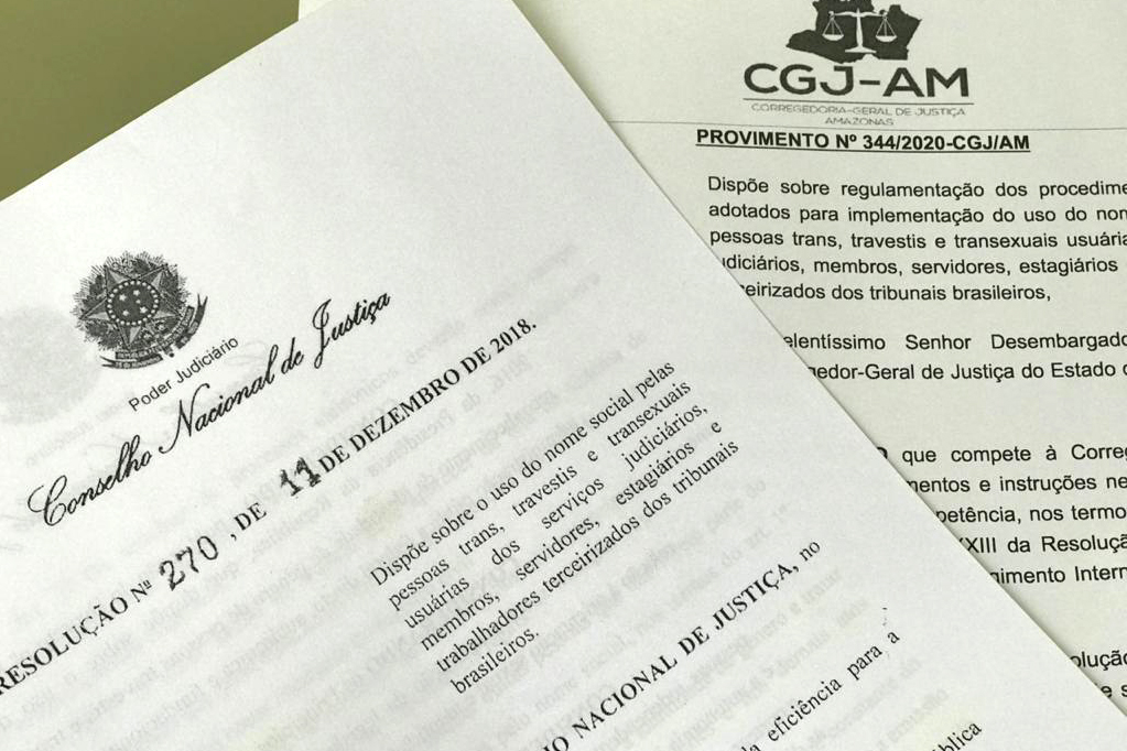 Provimento do TJAM regulamenta uso de nome social por transgêneros no Judiciário Provimento do TJAM regulamenta uso de nome social por transgêneros no Judiciário