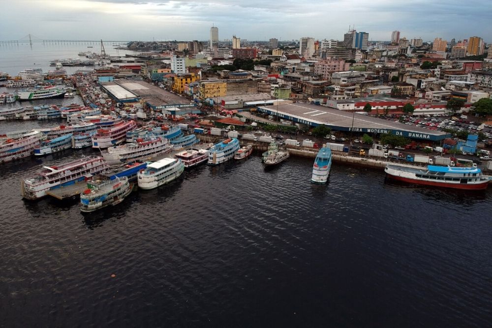 Rio Negro encheu 1,75m em abril deste ano, contra 1,53m de 2012, ano da cheia recorde Rio Negro encheu 1,75m em abril deste ano, contra 1,53m de 2012, ano da cheia recorde