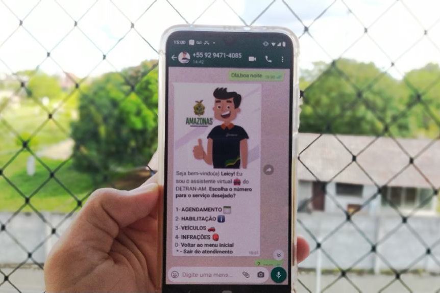 Novo robô de atendimento do Detran-AM Novo robô de atendimento do Detran-AM