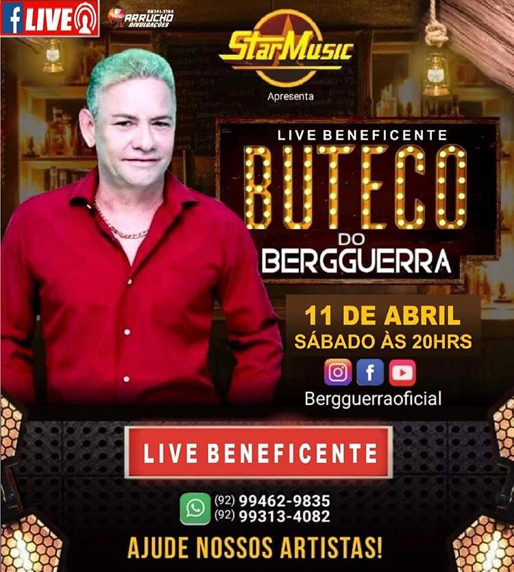 Fim de semana tem lives de artistas da região, de Buteco do Berg Guerra a Wanderley Andrade Fim de semana tem lives de artistas da região, de Buteco do Berg Guerra a Wanderley Andrade