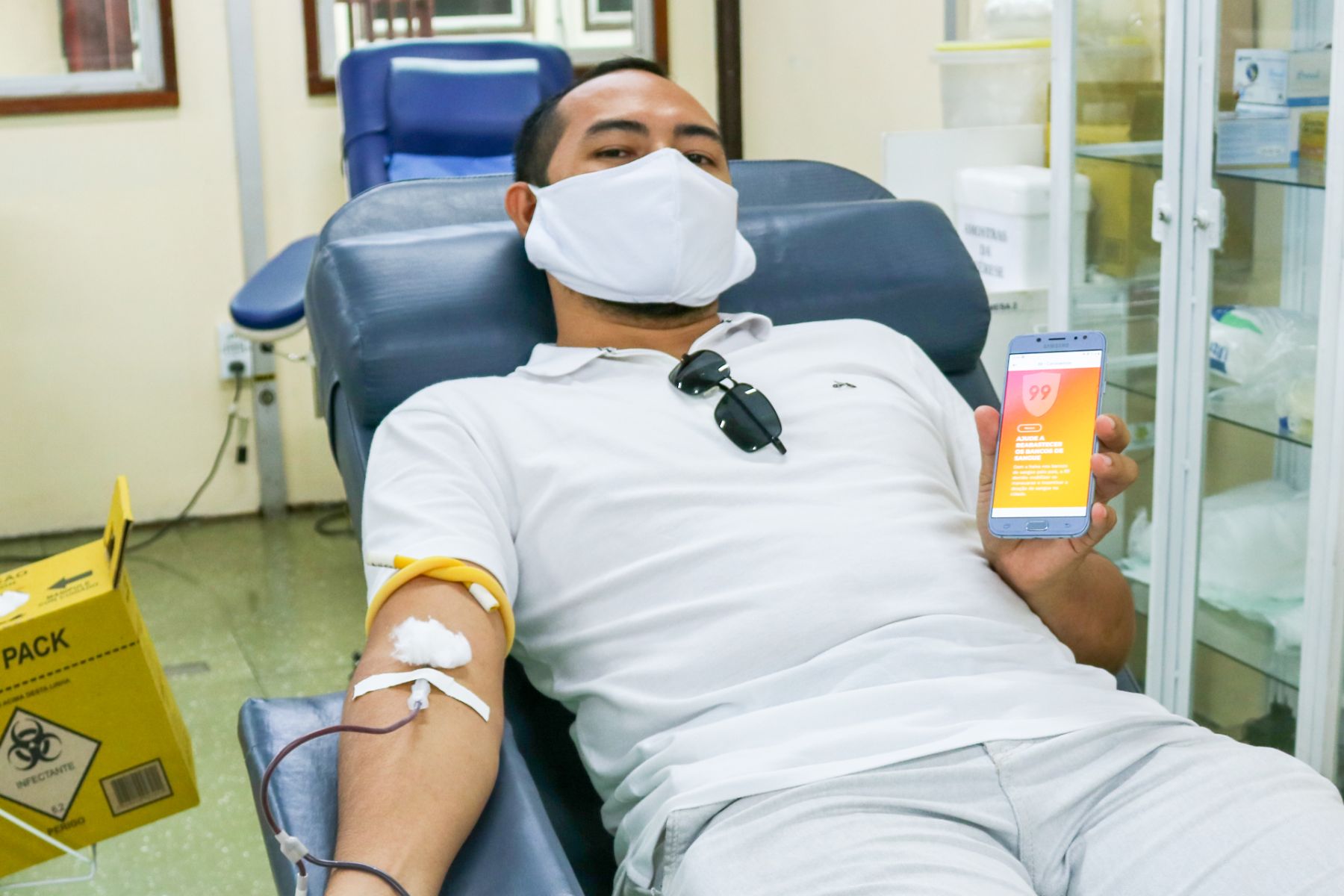 Doação de sangue no Hemoam tem incentivo com desconto em corridas de aplicativo Doação de sangue no Hemoam tem incentivo com desconto em corridas de aplicativo