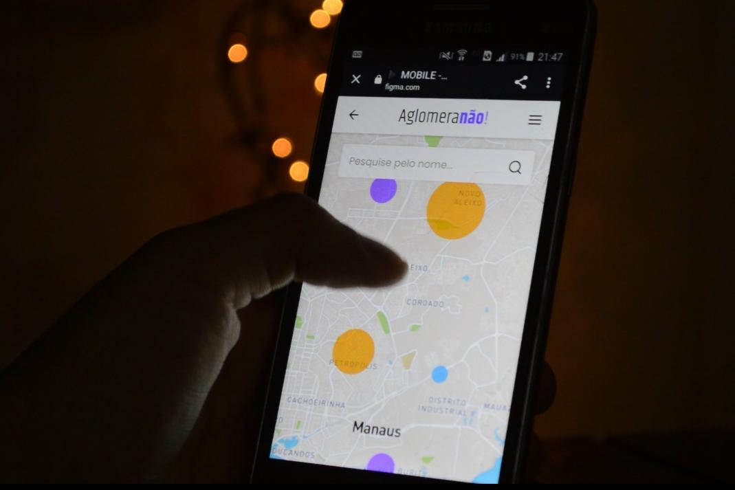 Site AglomeraNão apresenta solução para evitar aglomeração de pessoas em lojas e mercados Site AglomeraNão apresenta solução para evitar aglomeração de pessoas em lojas e mercados