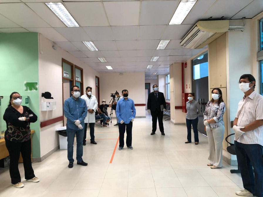 Covid-19: Ministério Público inspeciona o Hospital da Nilton Lins Covid-19: Ministério Público inspeciona o Hospital da Nilton Lins