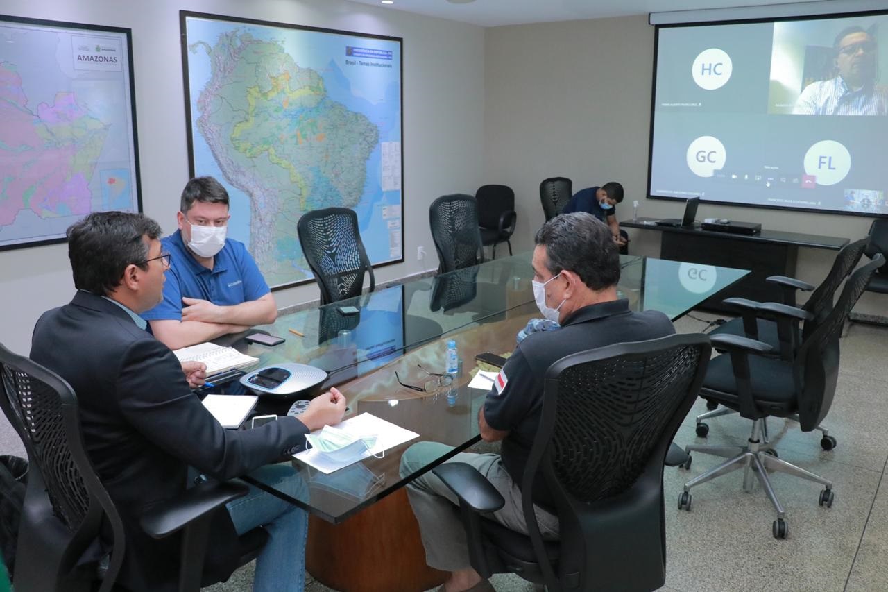 Wilson Lima discute com governo da Colômbia combate na fronteira entre Tabatinga e Letícia Wilson Lima discute com governo da Colômbia combate na fronteira entre Tabatinga e Letícia