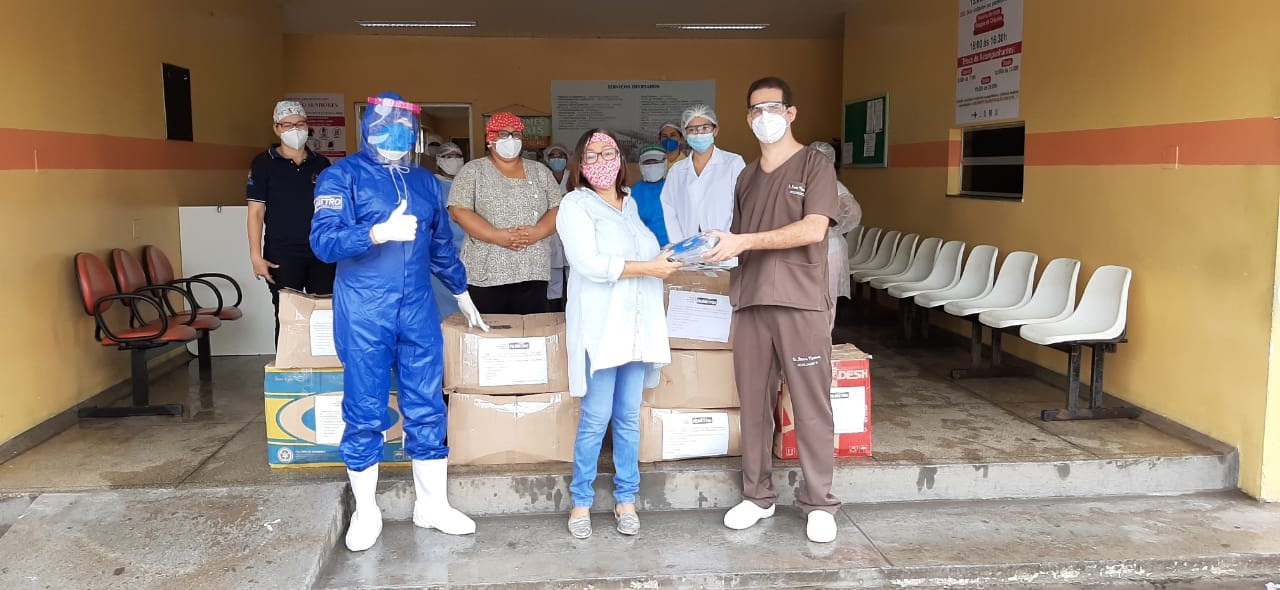 Hospitais em Parintins recebem doação de kits de EPIs da Fametro