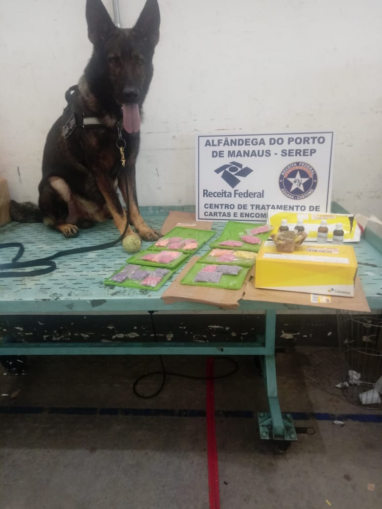 Federal apreende carga de 1.500 ecstasy chegando a Manaus pelos Correios