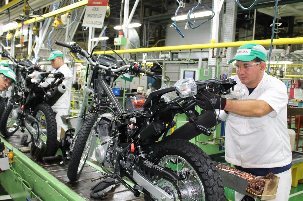 Moto Honda, uma das maiores empresas do PIM, retoma atividades gradualmente e com protocolos