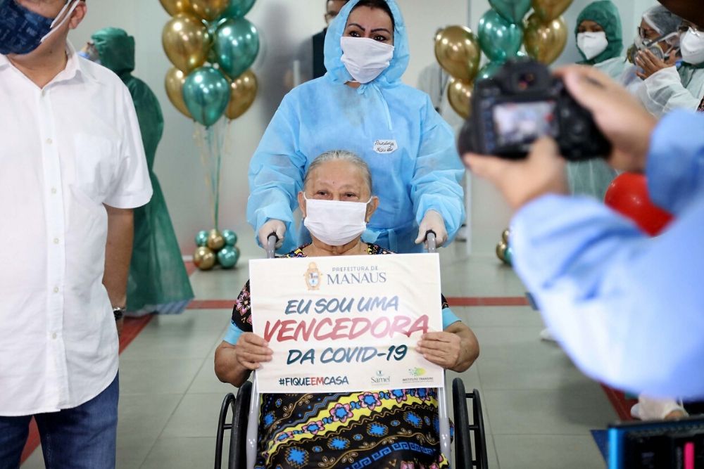 Curada de Covid aos 96 anos Curada de Covid aos 96 anos