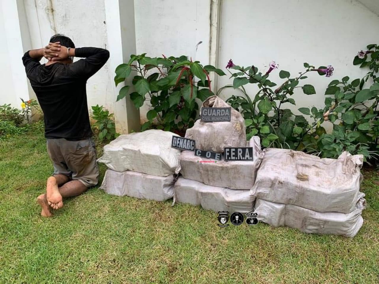 Colombiano &eacute; preso com 136kg de maconha em opera&ccedil;&atilde;o integrada da seguran&ccedil;a em Barcelos
