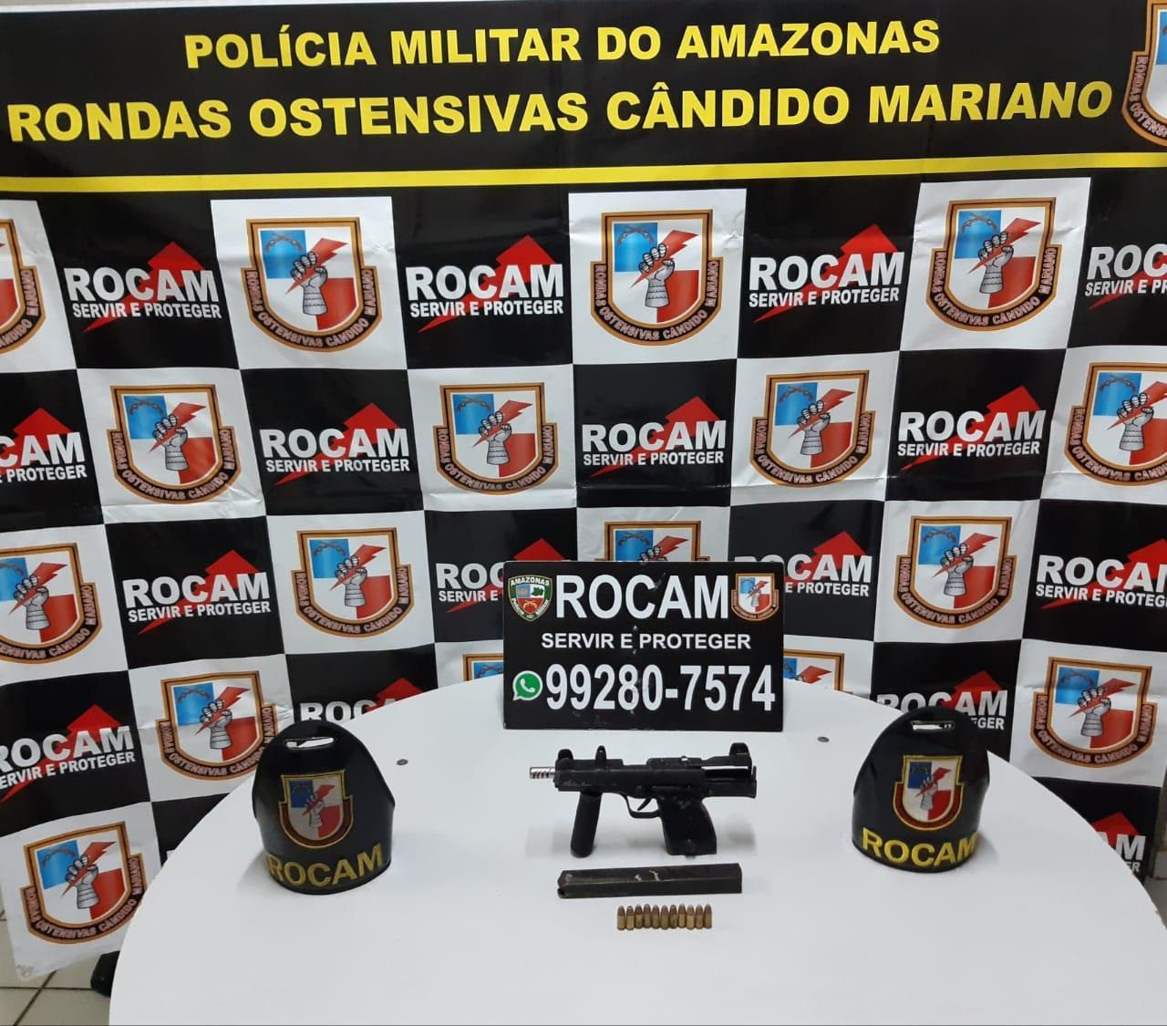 PM apreende adolescente com submetralhadora na Cidade Nova