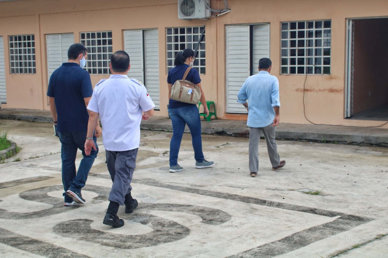 Secretário de Segurança faz vistoria em obra de Centro de Psicoterapia para servidores Secretário de Segurança faz vistoria em obra de Centro de Psicoterapia para servidores