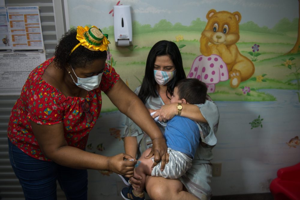 Prefeitura realiza mobilização em 133 pontos para vacinar crianças contra influenza Prefeitura realiza mobilização em 133 pontos para vacinar crianças contra influenza
